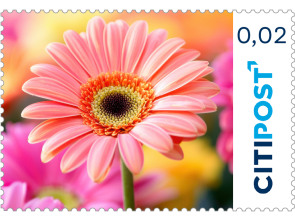 Ergänzungsbriefmarke "Gerbera" 0,02 €