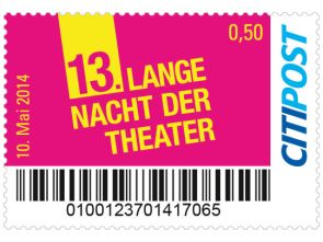 Markenheft Standardbrief "Lange Nacht der Theater"