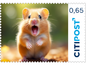 Markenheft Postkarte "Hamster" 0,65 €